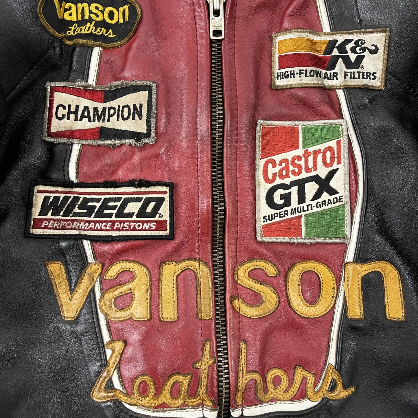 Vanson Leathers One Star Motorcycle Racer Jacket - S