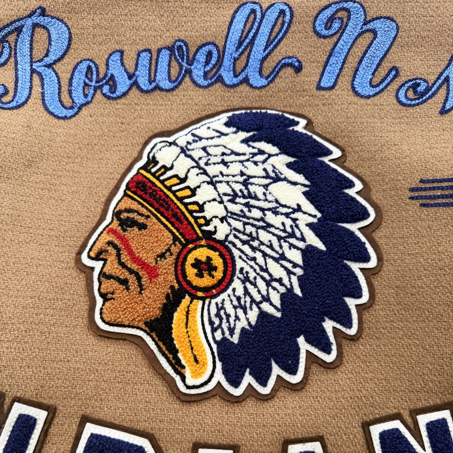 Whitesville 'Roswell Indians' Varsity Jacket - XL