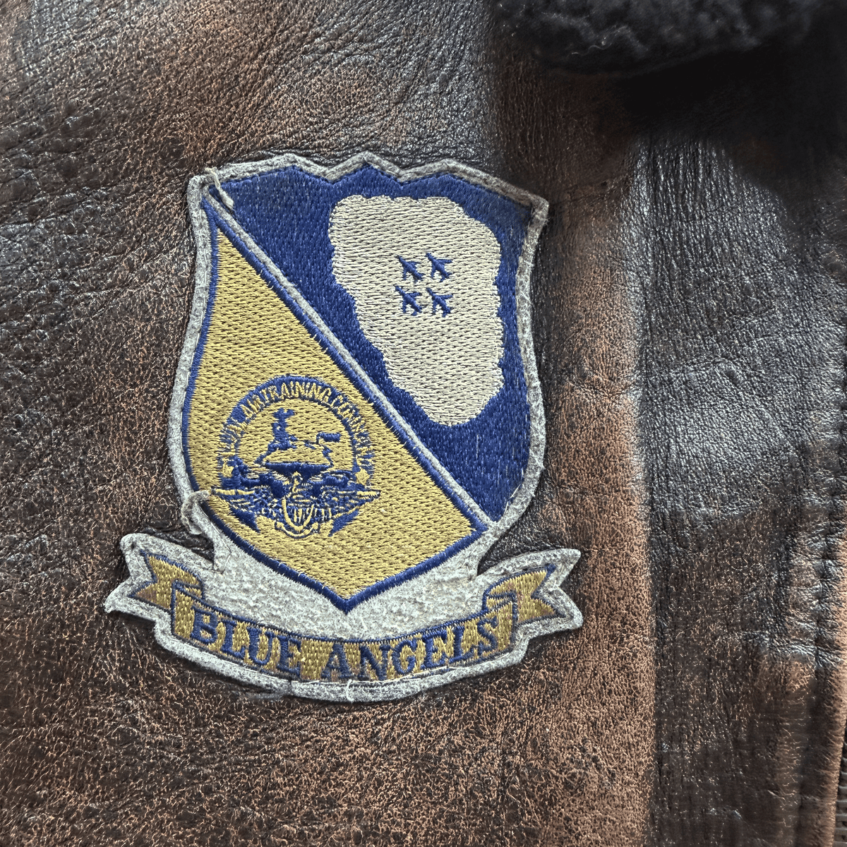 Avirex 1991 'Blue Angels' G-1 Leather Flight Jacket - S / M