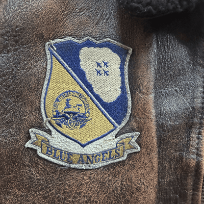 Avirex 1991 'Blue Angels' G-1 Leather Flight Jacket - S / M