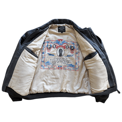 Avirex 'Pride of The Yanks' 90's A2 Leather Flight Jacket - S