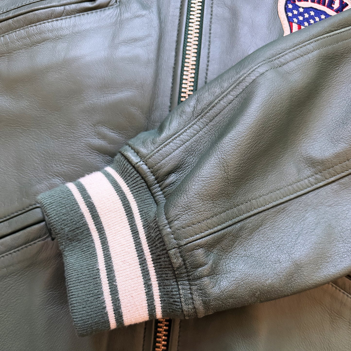 Avirex Icon Leather Varsity Jacket - XL