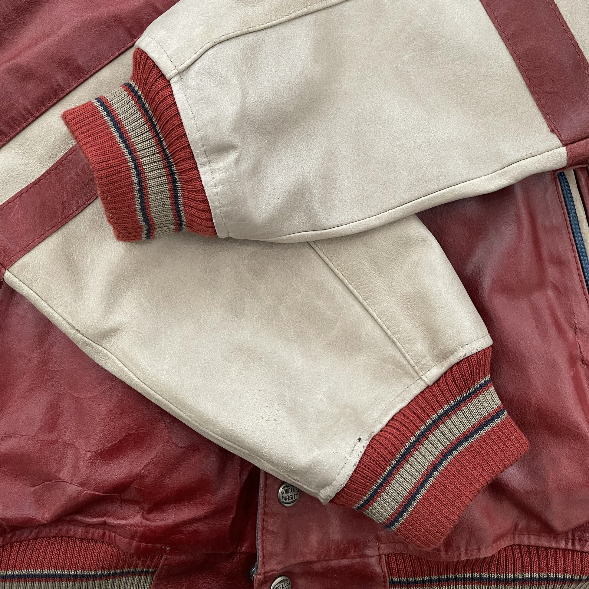Avirex Leather Varsity Jacket