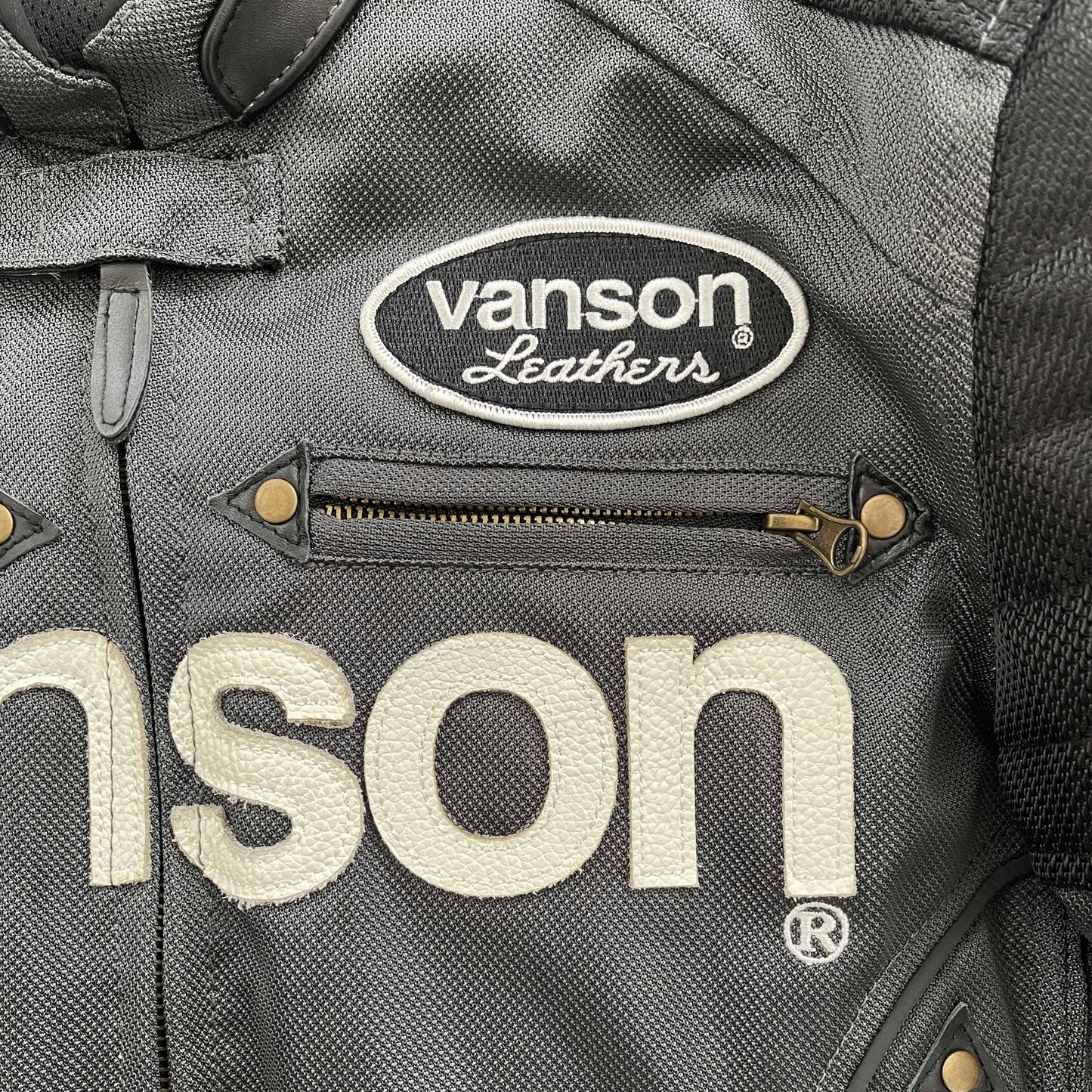 Vanson Leathers Motorcycle Mesh Racer Jacket