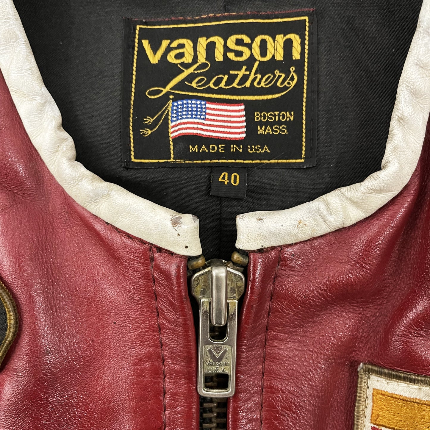 Vanson Leathers One Star Motorcycle Racer Jacket - S