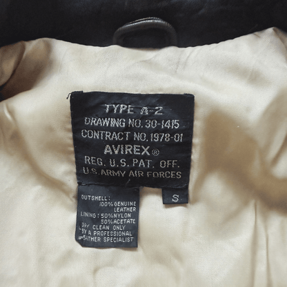 Avirex 'Saipan' 1988 A2 Leather Flight Jacket - S / M