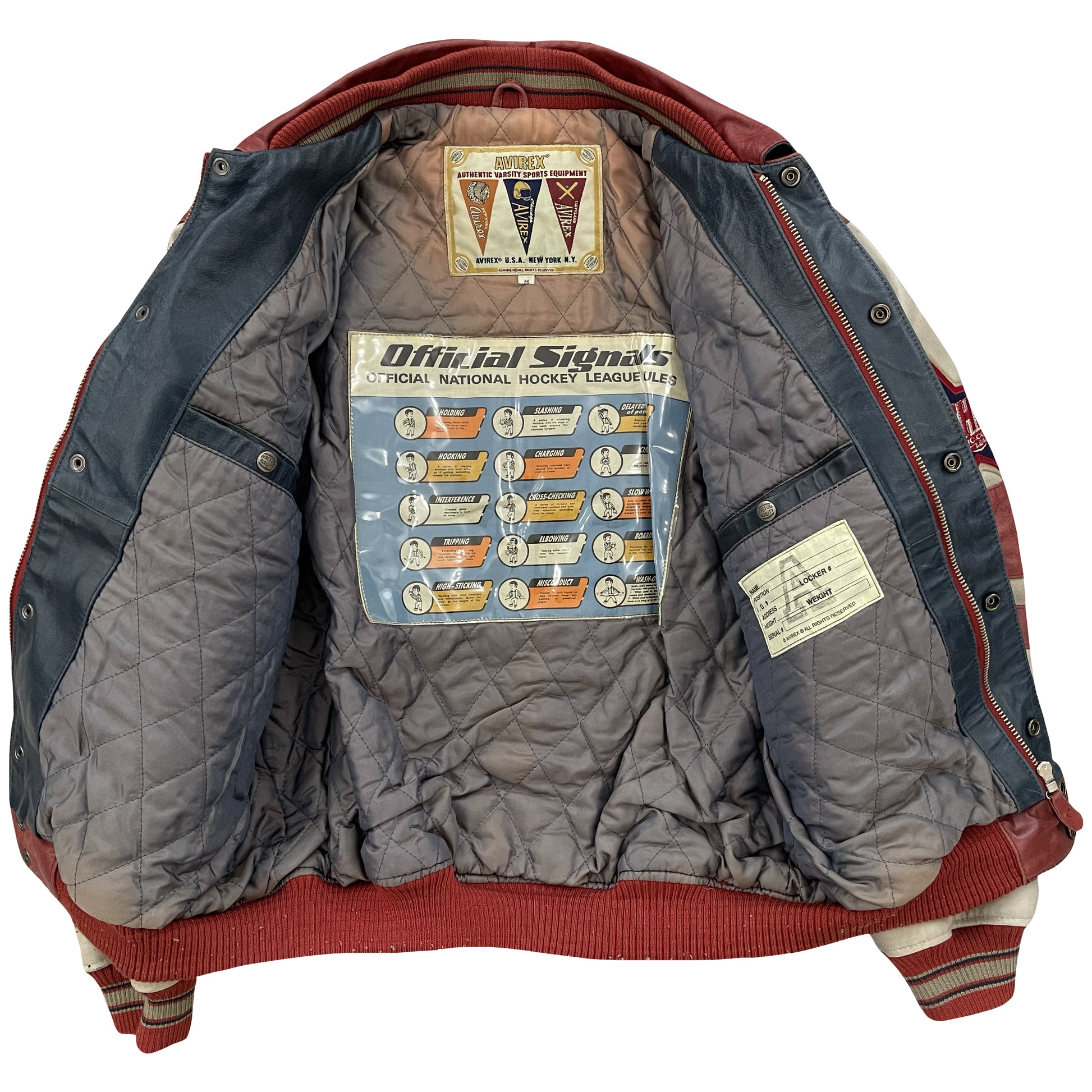 Avirex Leather Varsity Jacket