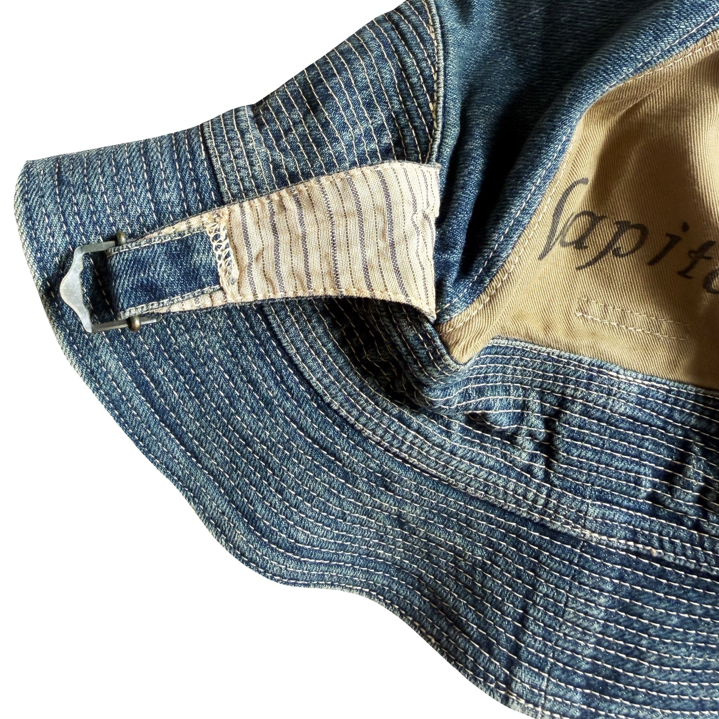 Kapital 'The Old Man & The Sea' Denim Bucket Hat