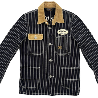 Vanson Leathers Pinstripe Worker Jacket