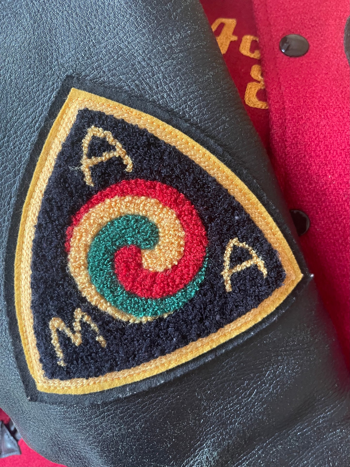 Indian Motorcycle 'Chief Ace' Varsity Jacket - M