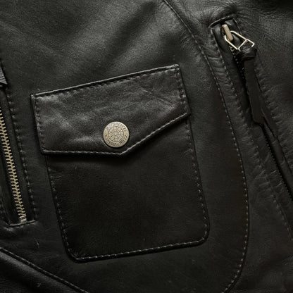 Avirex Leather Biker Jacket - L