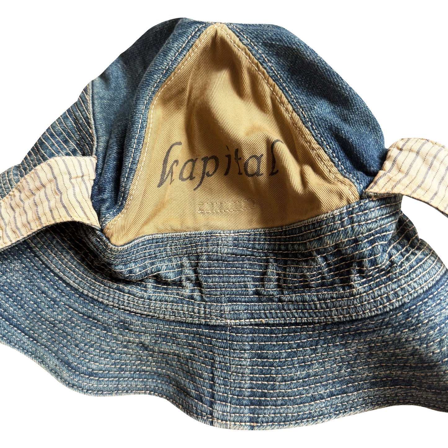 Kapital 'The Old Man & The Sea' Denim Bucket Hat