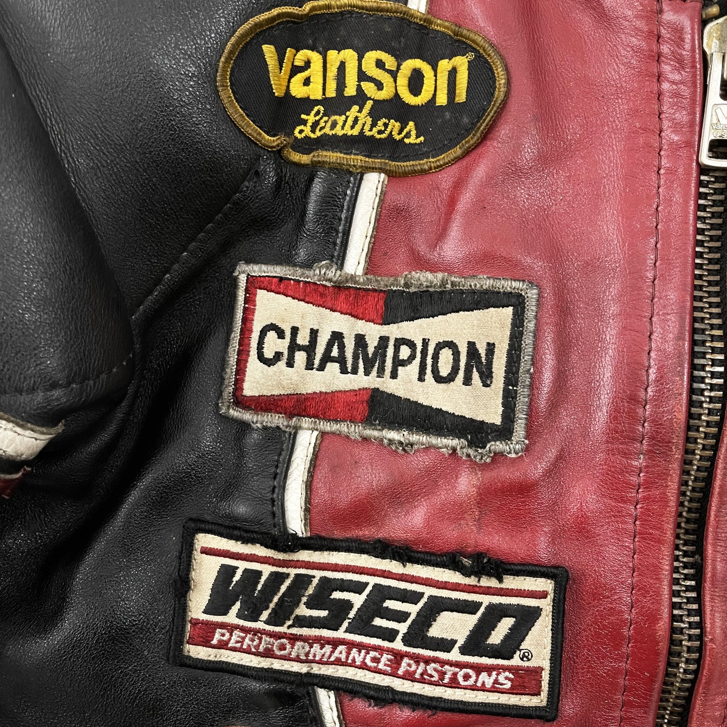 Vanson Leathers One Star Motorcycle Racer Jacket - S