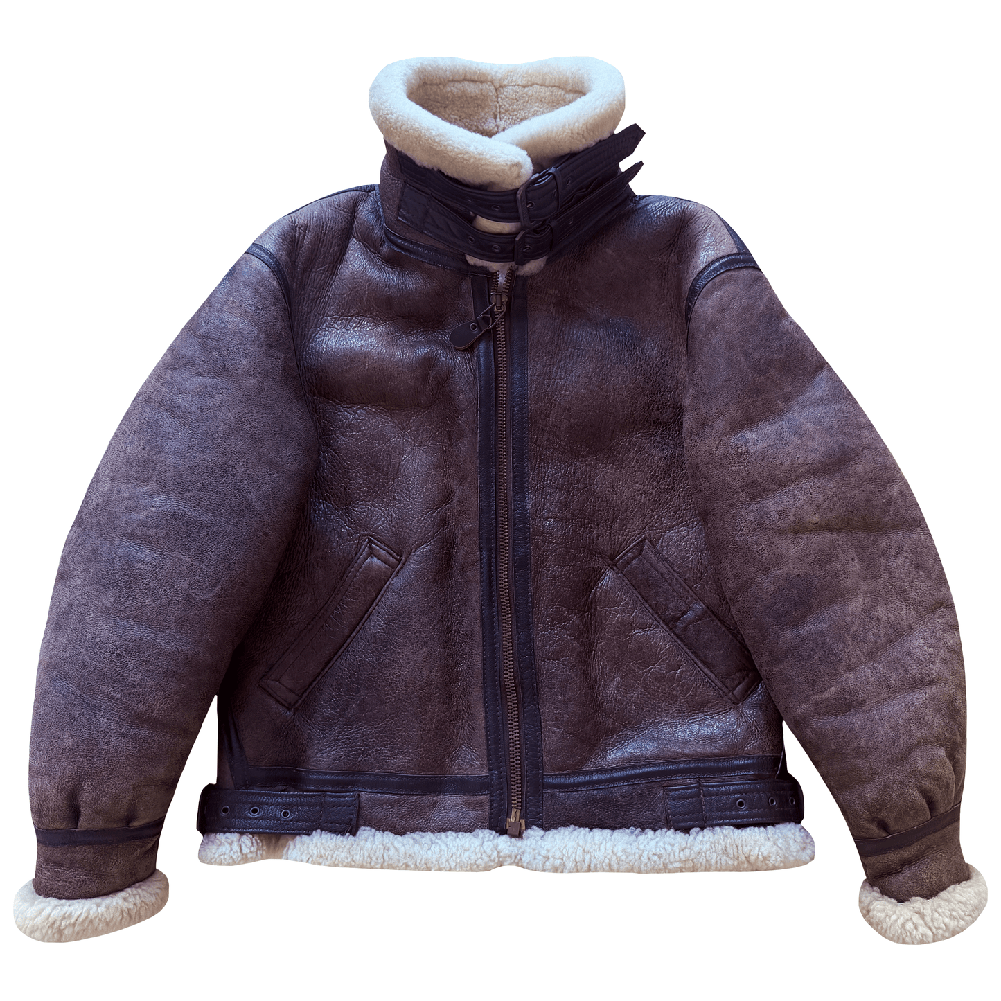 Avirex B-3 Sheepskin Aviator Flight Jacket - M