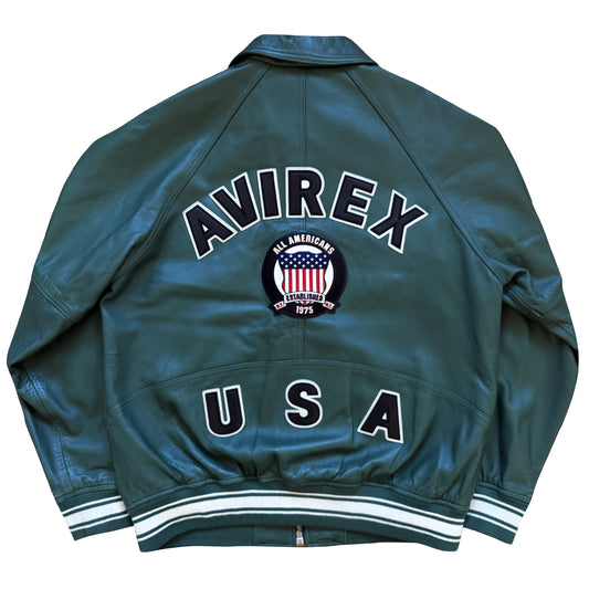 Avirex Icon Leather Varsity Jacket - XL