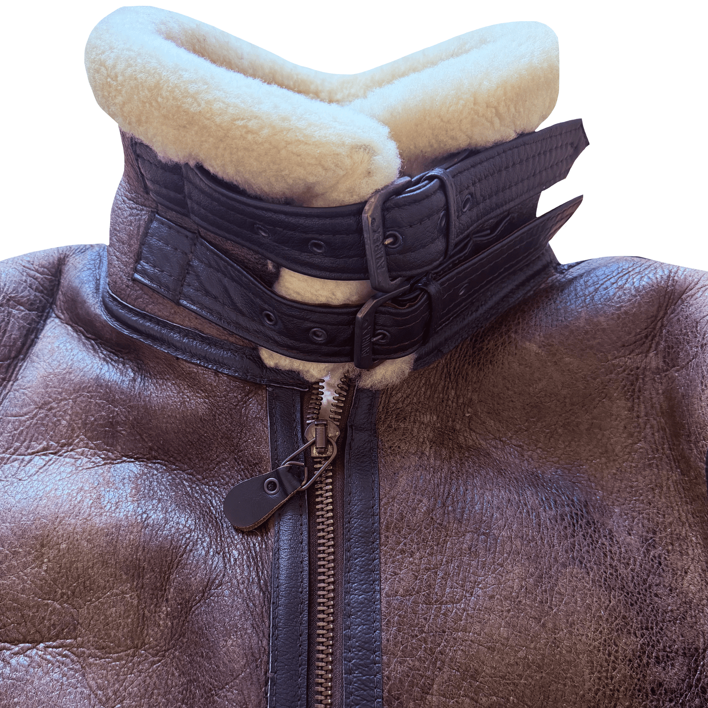 Avirex B-3 Sheepskin Aviator Flight Jacket - M