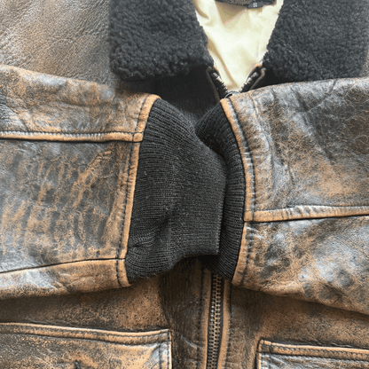Avirex 1991 'Blue Angels' G-1 Leather Flight Jacket - S / M