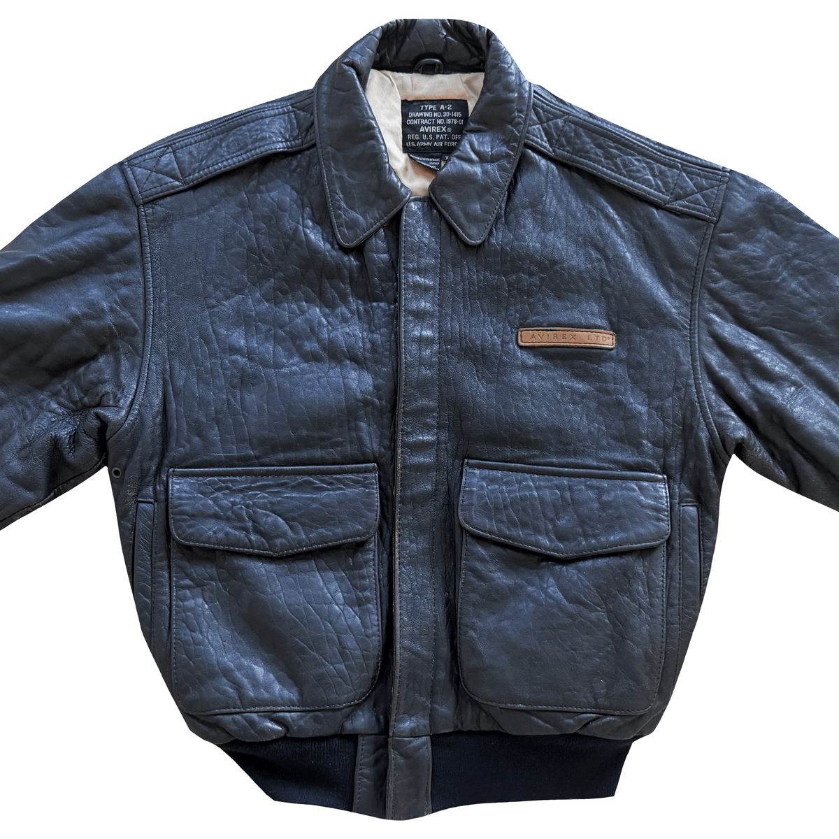 Avirex 'Honolulu Lu-Lu' 90's A2 Leather Flight Jacket - XS