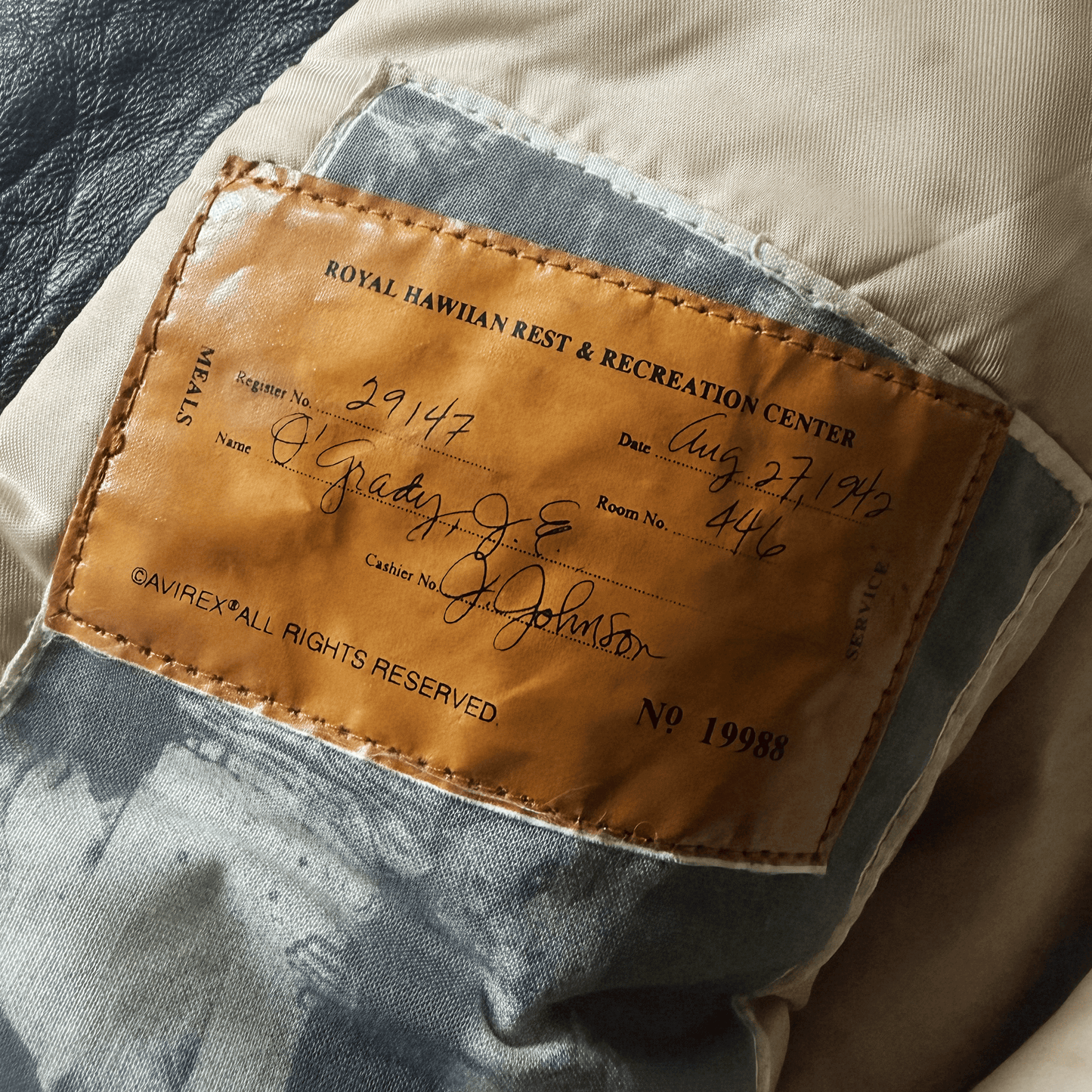 Avirex 'Saipan' 1988 A2 Leather Flight Jacket - S / M