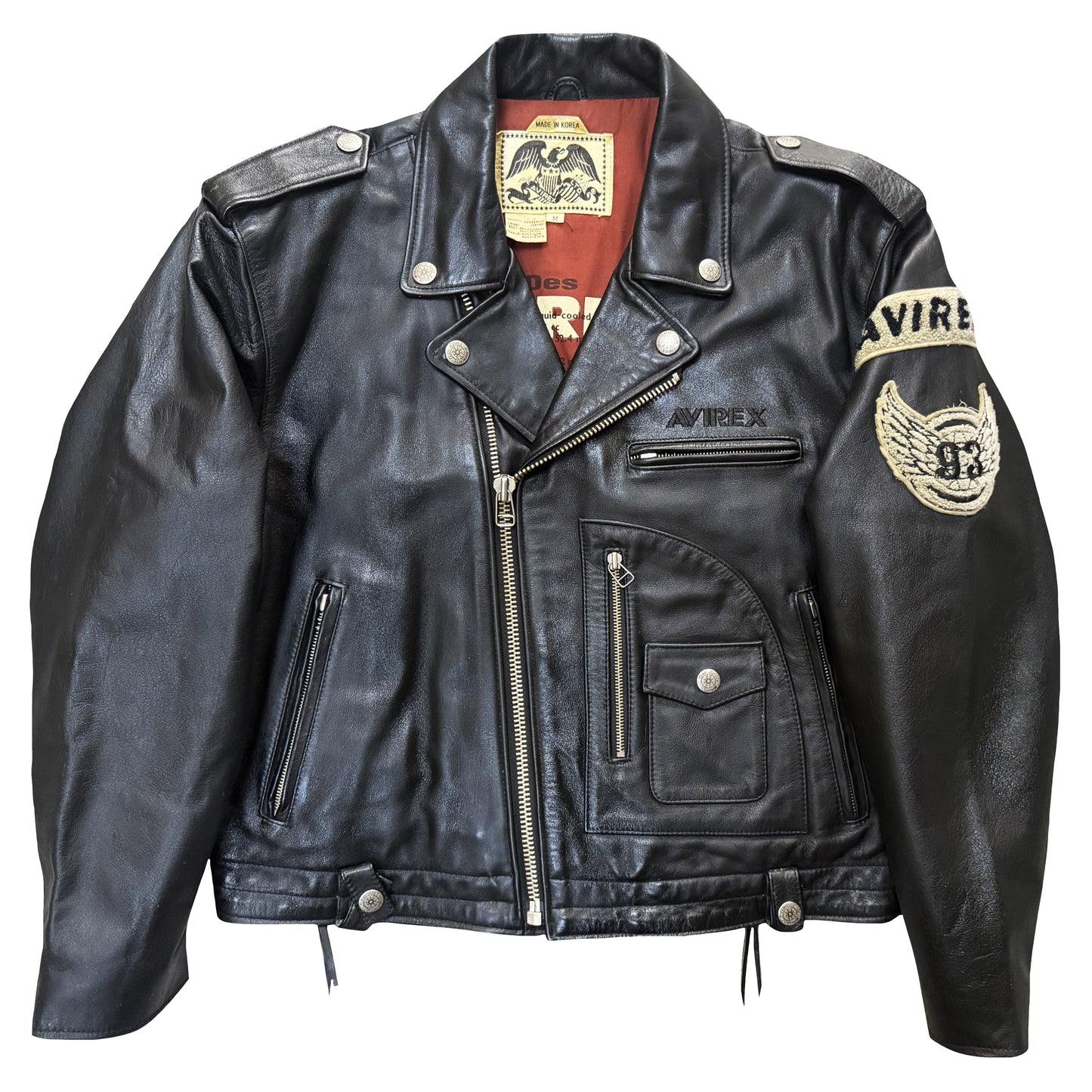 Avirex 'Daytona to LA' Leather Biker Jacket - M