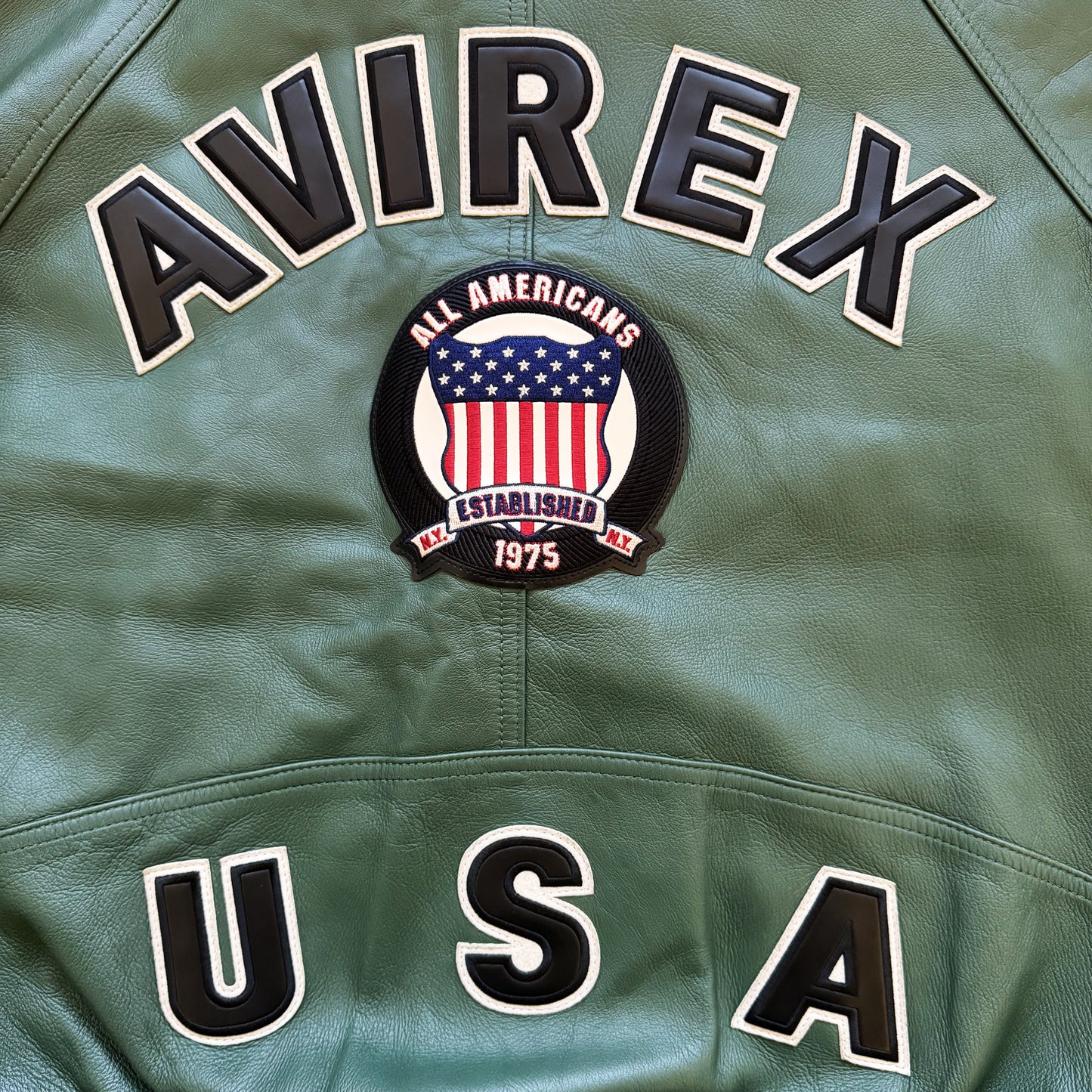 Avirex Icon Leather Varsity Jacket - XL