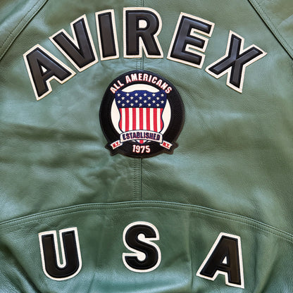Avirex Icon Leather Varsity Jacket - XL