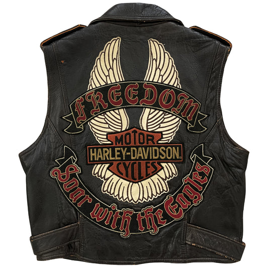 Harley Davidson Leather Biker Vest