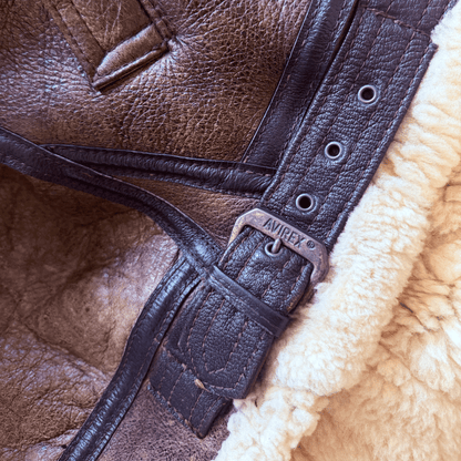 Avirex B-3 Sheepskin Aviator Flight Jacket - M
