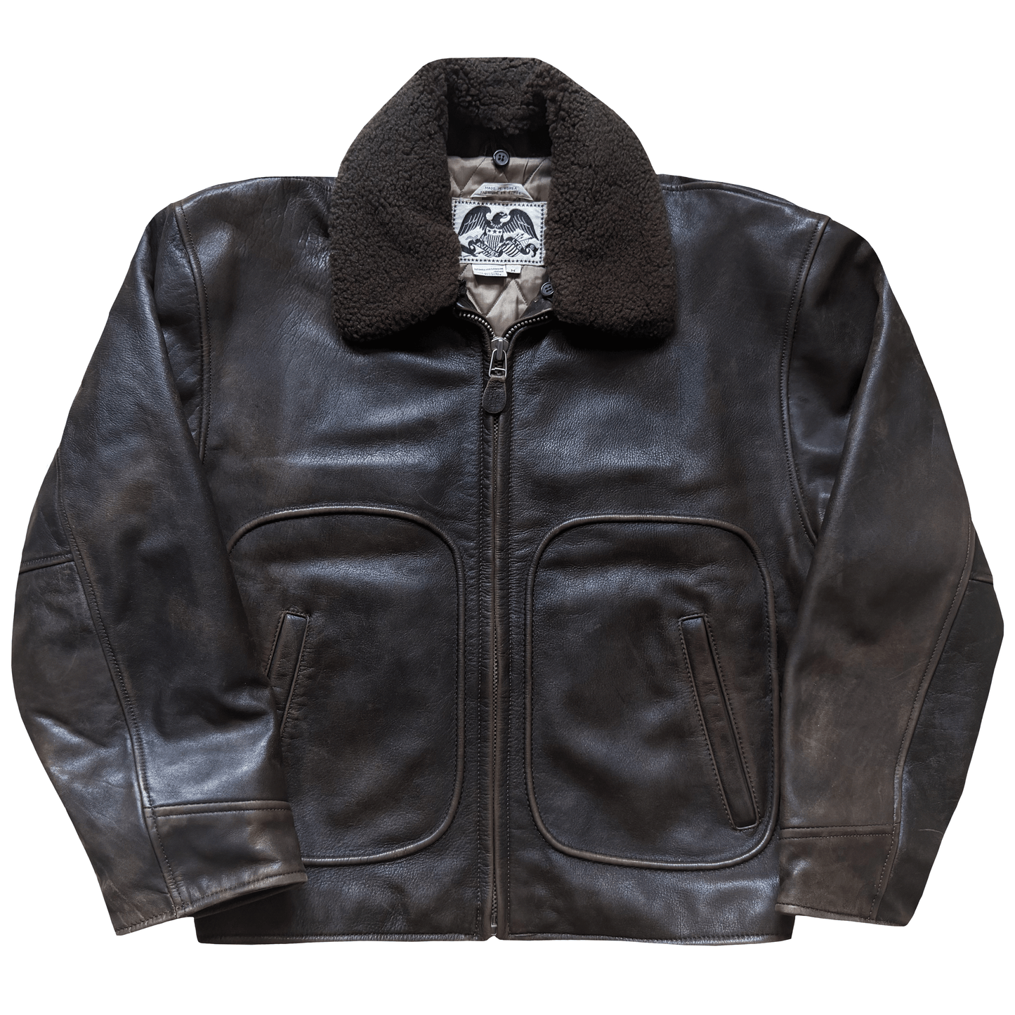 Avirex 1980's G-1 Heavyweight Leather Flight Jacket - M / L