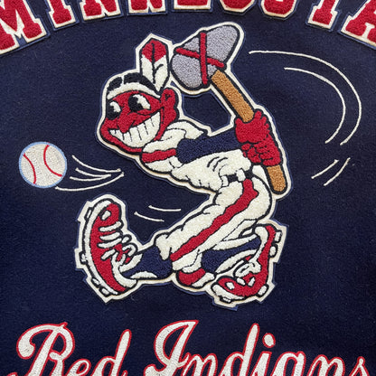 Style Eyes 'Minnesota Red Indians' Varsity Jacket - L