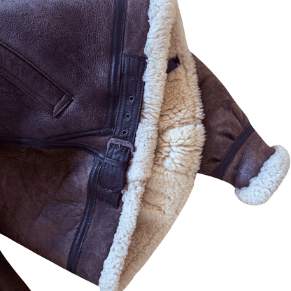 Avirex B-3 Sheepskin Aviator Flight Jacket - M