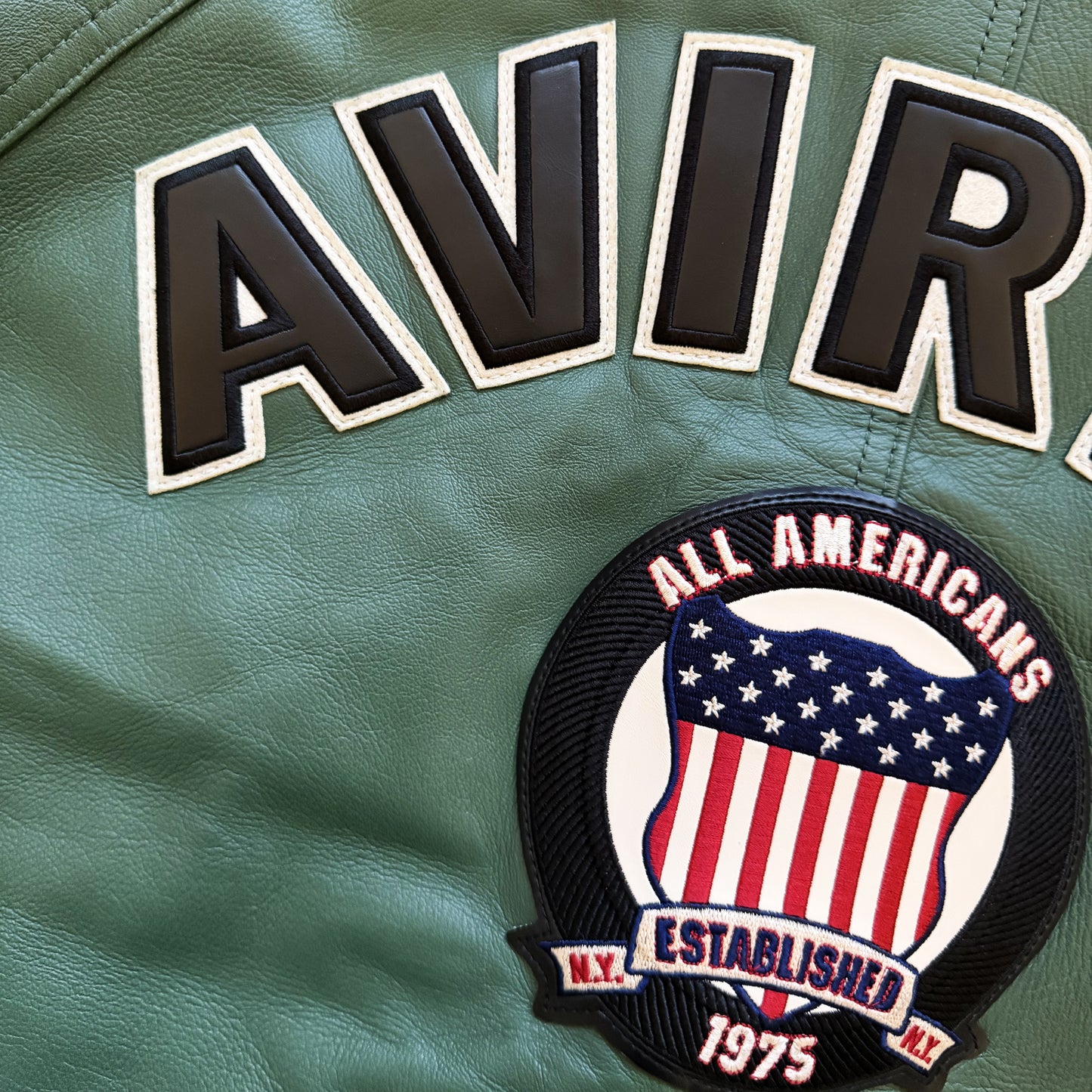 Avirex Icon Leather Varsity Jacket - XL