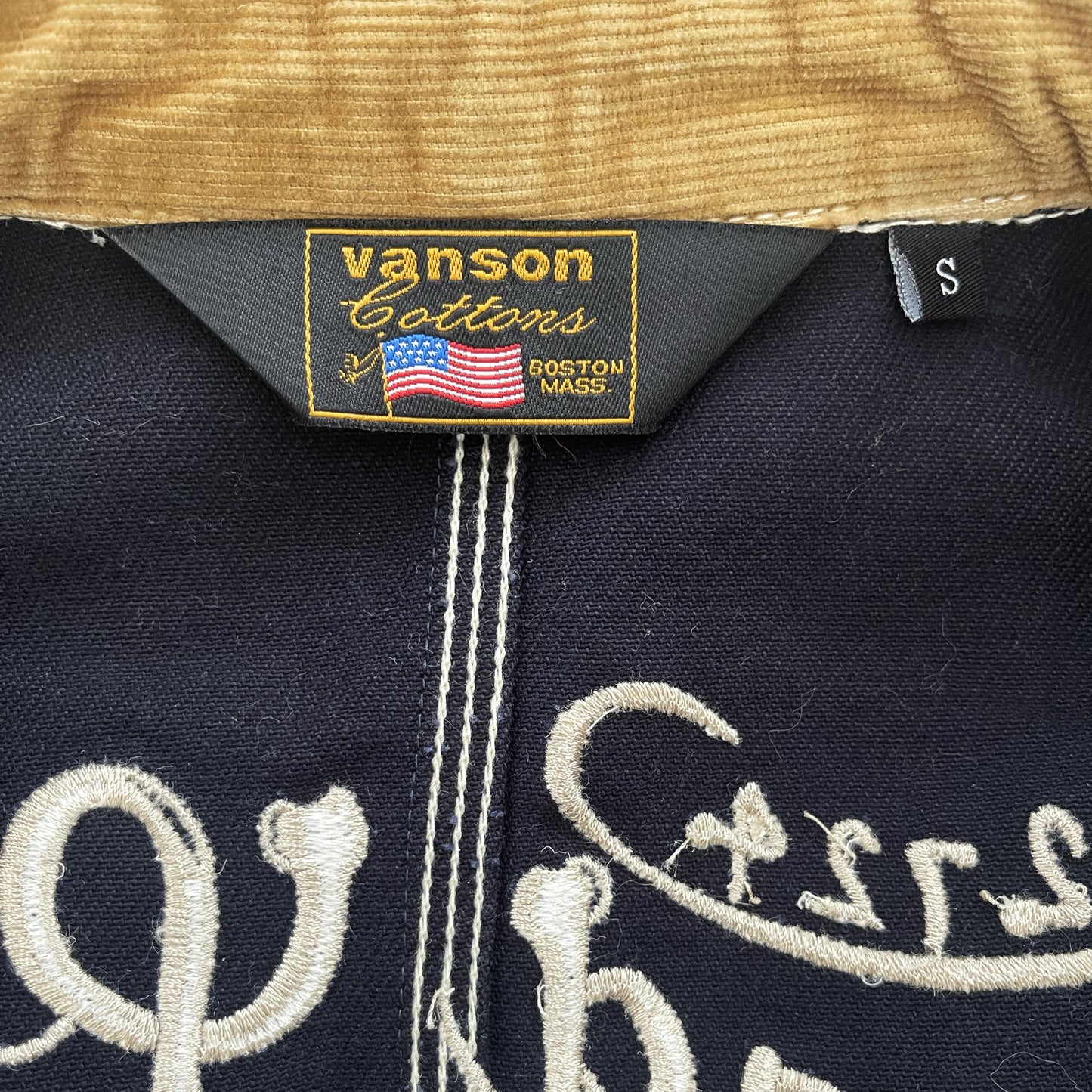 Vanson Leathers Pinstripe Worker Jacket