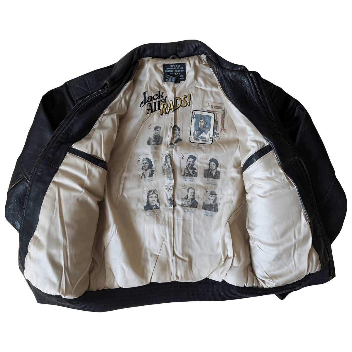 Avirex 'Visibility Perfect' 1988 A2 Leather Flight Jacket - S /M