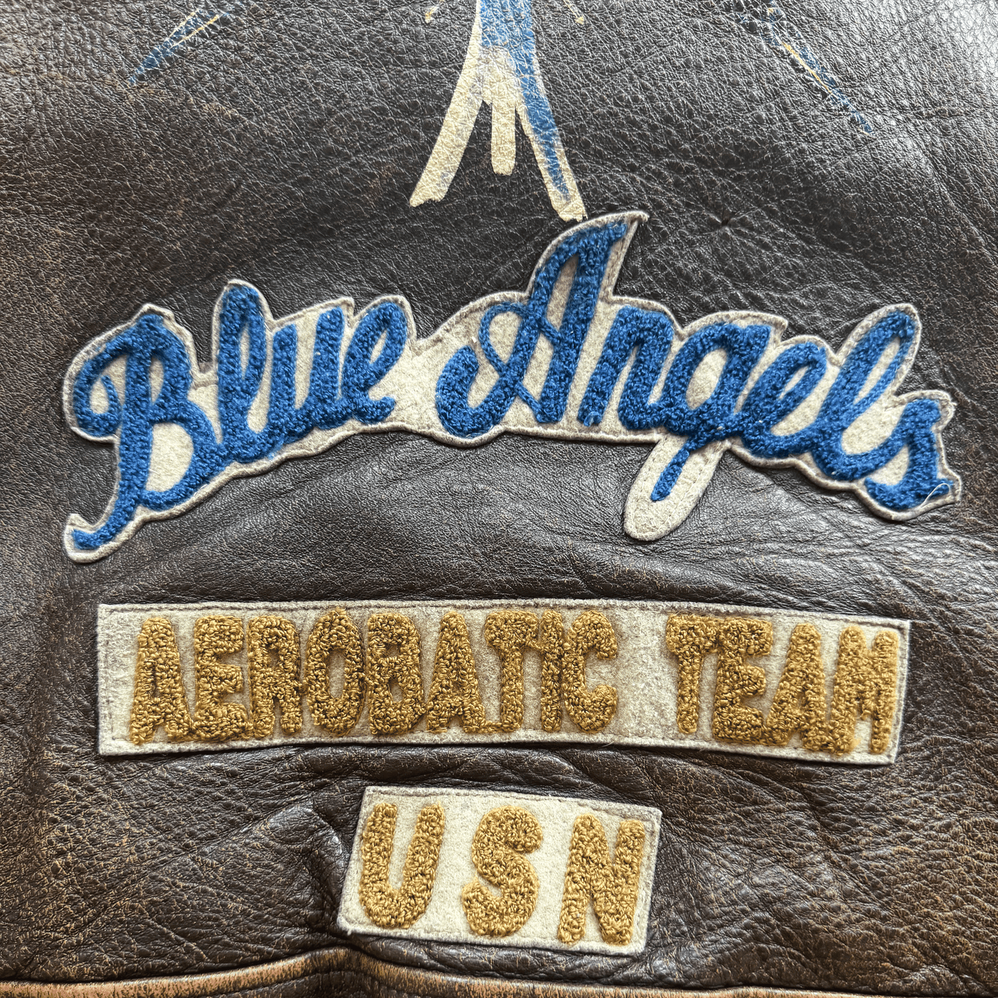 Avirex 1991 'Blue Angels' G-1 Leather Flight Jacket - S / M