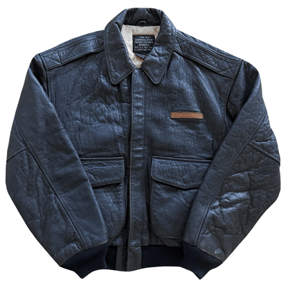 Avirex 'Honolulu Lu-Lu' 90's A2 Leather Flight Jacket - XS