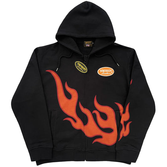 Vanson Leathers Flame Hoodie