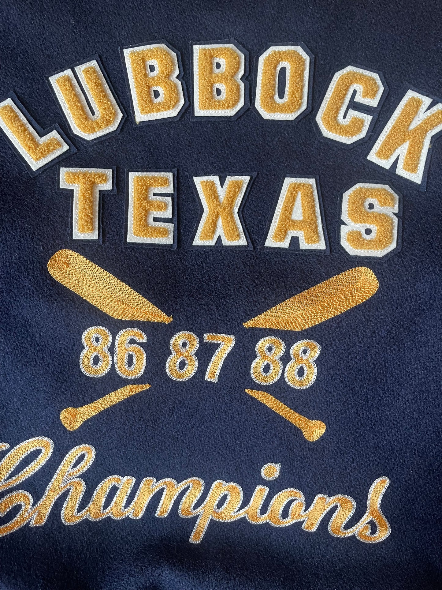 Whitesville 'Texas Baseball' Varsity Jacket - L