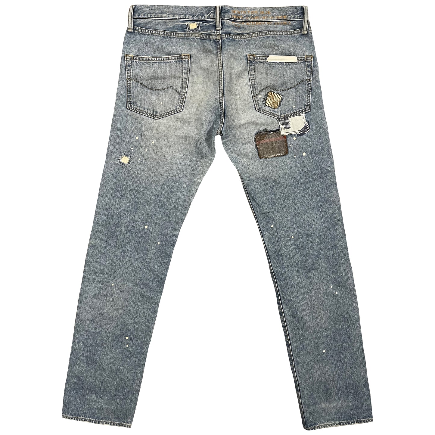 Avirex Type Blue Distressed Boro Jeans - W32"