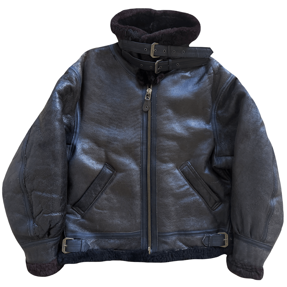 Avirex B-3 Sheepskin Aviator Flight Jacket - M