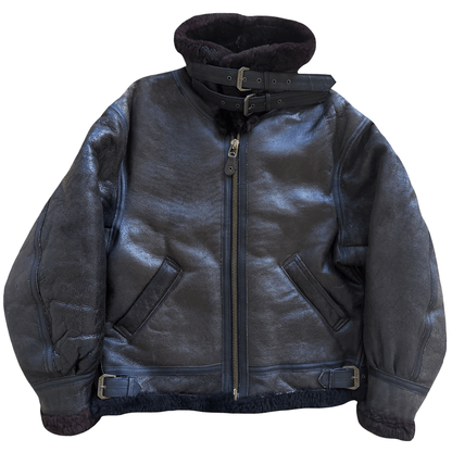 Avirex B-3 Sheepskin Aviator Flight Jacket - M