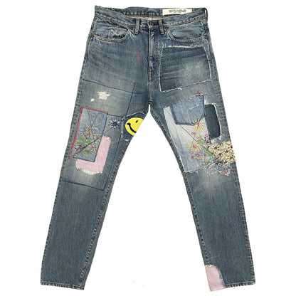 Kapital 14oz Okabilly Gypsy Patchwork Jeans