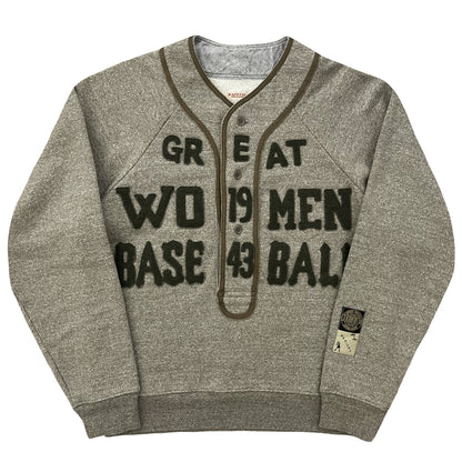 Kapital Great Women Baseball Henley Sweater