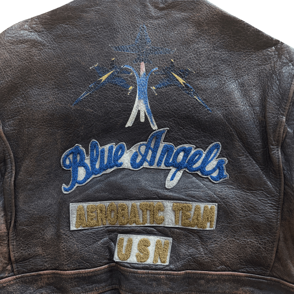Avirex 1991 'Blue Angels' G-1 Leather Flight Jacket - S / M