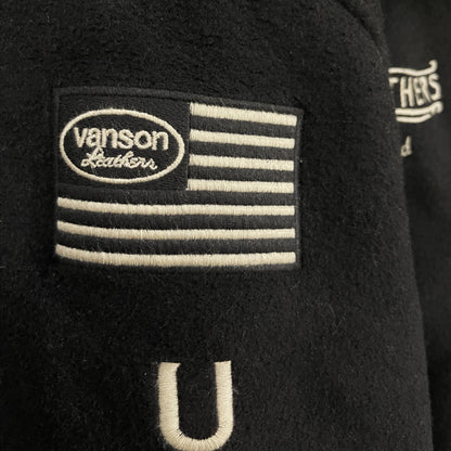 Vanson Leathers Wool Motorcycle Jacket - L