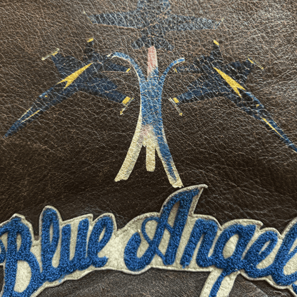 Avirex 1991 'Blue Angels' G-1 Leather Flight Jacket - S / M