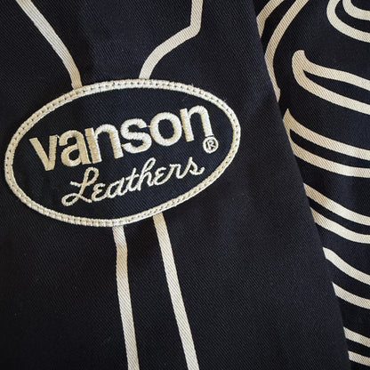 Vanson Leathers Skeleton Overalls - M