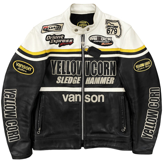 Vanson Leathers x Yellow Corn Motorcycle Racer Jacket