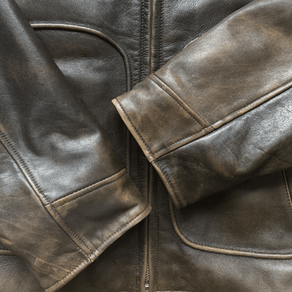 Avirex 1980's G-1 Heavyweight Leather Flight Jacket - M / L