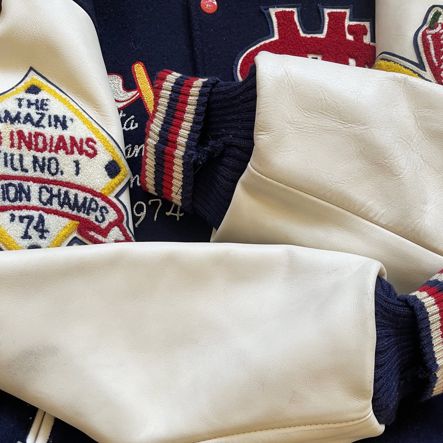 Style Eyes 'Minnesota Red Indians' Varsity Jacket - L